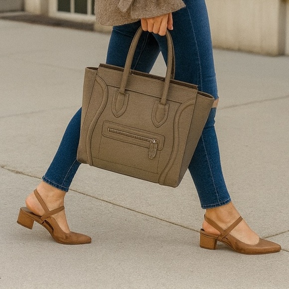 Steve Madden Christyy Tan Slingback Block Heel Pumps Women’s Size 7.5 NWB - Picture 2 of 10